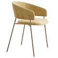 Stylish Upholstered Accent Chair With Metal Legs And Multiple Color Options