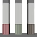 Modern Column Slab Column 3d model