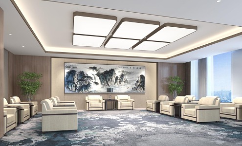 Modern Reception Room VIP Reception Area Negotiation Room Meeting Room 3d model