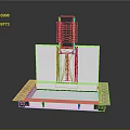 Astronomical Telescope Lifting Platform Lifting Platform Sci-fi Items Sci-fi Components High-tech Components Sci-fi Equipment 3d model