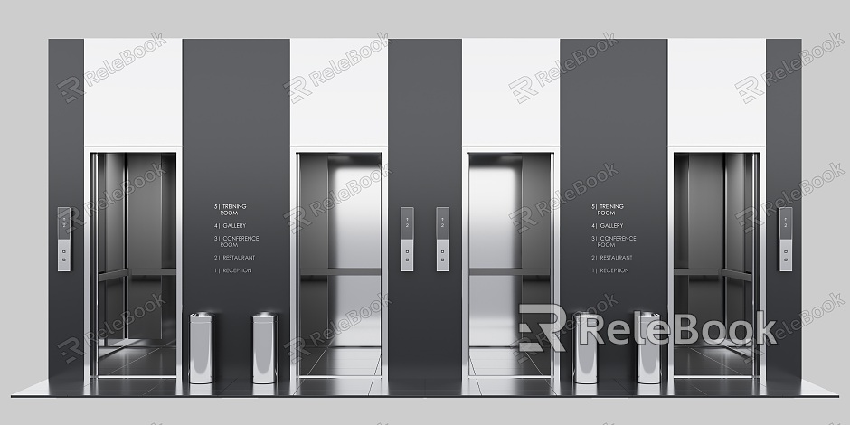 Modern Elevator Office Elevator High-rise Elevator Combination Elevator Button Floor Logo Combination Elevator Trash model