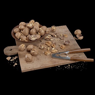 Modern Walnut 3d model