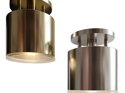 Sleek Modern Metal Downlights And Spotlights With Bright Illumination For Home Decor 3d model