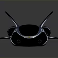 Stunning Futuristic Concept Car Featuring Sleek Aerodynamic Body Unique Fin Structures And Innovative Wheels