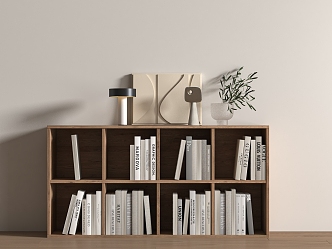 Modern Bookshelf Books Newspapers and Periodicals 3d model