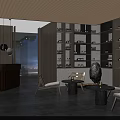 Luxury Modern Beauty Salon Interior Design With Comfortable Chairs Round Tables And Pendant Lights