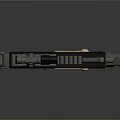 Lego Style Gun Black And Gray With Golden Wing Skull Emblem Scope Trigger And Parts