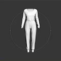 White Long Sleeve Top And Pants Casual Set With Simple Sporty Design