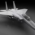 Detailed Military Fighter Jet 3D Model With Sleek Design And Cockpit