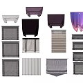 Diverse Curtain Styles With Modern Patterns And Various Fabric Textures