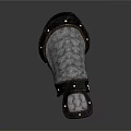 Traditional Combat Weapon With Leather And Metal Mesh Intricate Pattern Design For Protection