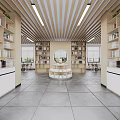 Artistic Library Interior Design With Bookshelves Chairs And Wooden Ceiling