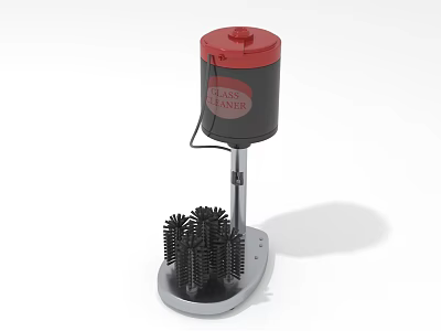 Household Vertical Cleaning Brush Appliance With Multiple Brushes For Daily Use 3d model