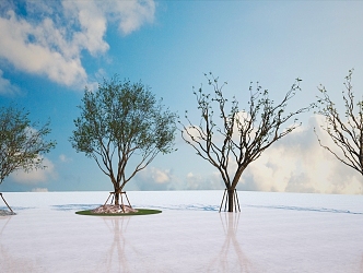 Dead Tree Landscape Tree High-end Community Tree 3d model