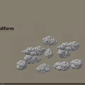 Poliform Stylish Hanging Cloud Like Decorations On Beige Wall Interior Design