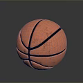 Orange Basketball With Black Lines For Sports Training And Daily Use