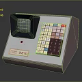 Vintage Pink Model 2210 Electronic Calculator With Display Screen Colorful Buttons And Red Button