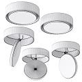 Modern Round Ceiling Lights Black White Gold for Contemporary Home Decor with Sleek Minimalist Design