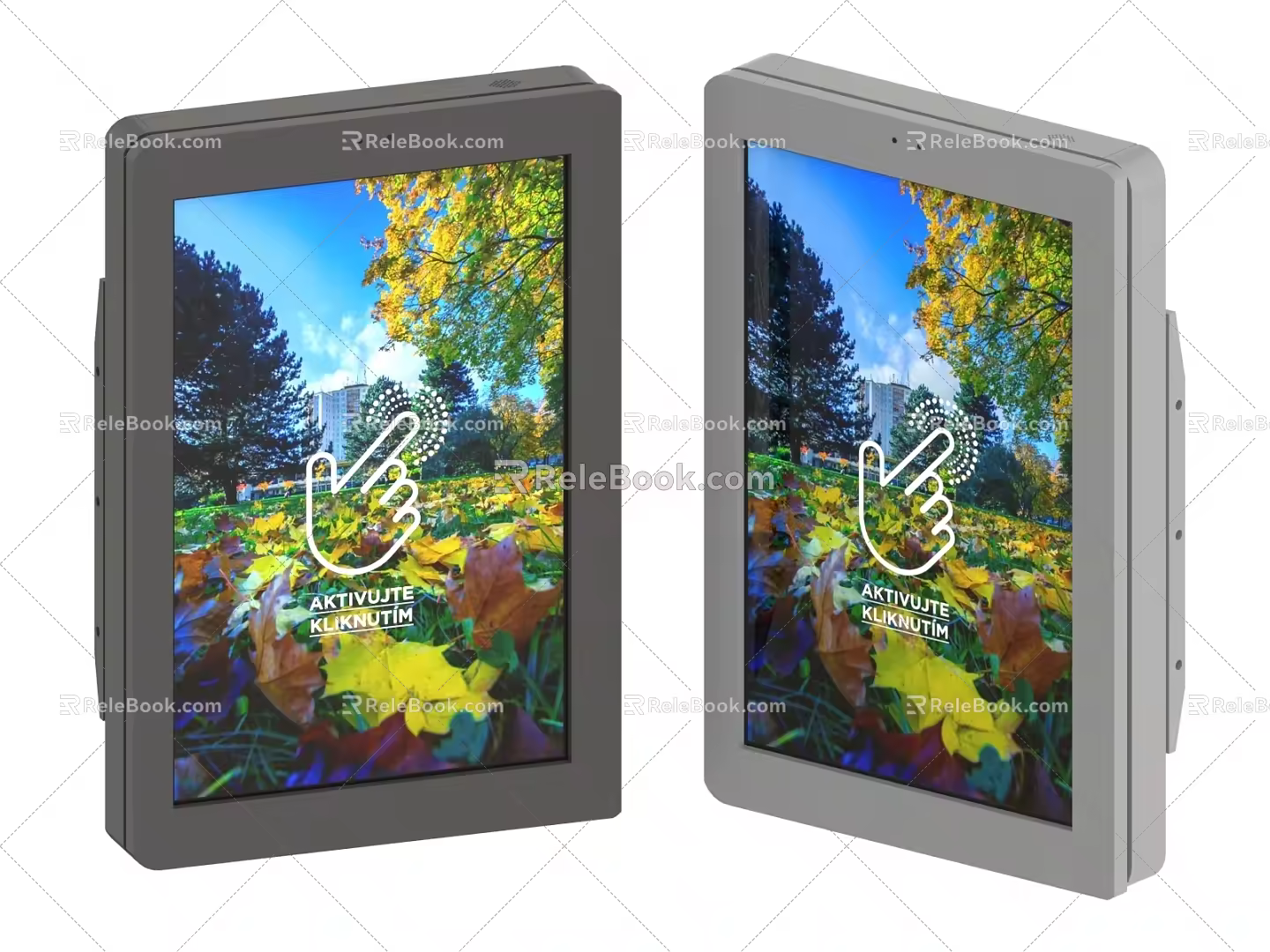 Fingerprint recognition machine face recognition machine touch terminal fingerprint machine punch card machine display terminal 3d model