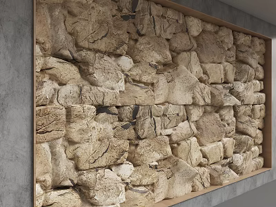 Modern background wall 3d model
