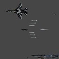 Golden Eagle Fighter 3d model