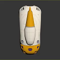Electric Toy Spaceship With White Orange Purple Design And Interactive Play Features