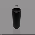 Smart Machine Black Cylindrical Design With Sensor On Top For Home Use 3d model