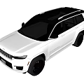 Jeep Grand Cherokee L White SUV With Black Wheels And Modern Exterior Design