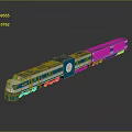 Train Light Rail Metro High Speed Rail EMU Train High Speed Train High Speed Train High Speed Locomotive EMU 3d model