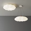 Modern Cloud Shaped White Ceiling Light With Soft Glow For Interior Decoration 3d model
