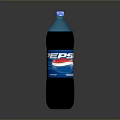 Pepsi Carbonated Soft Drink in Large Bottle with Blue Cap 3d model
