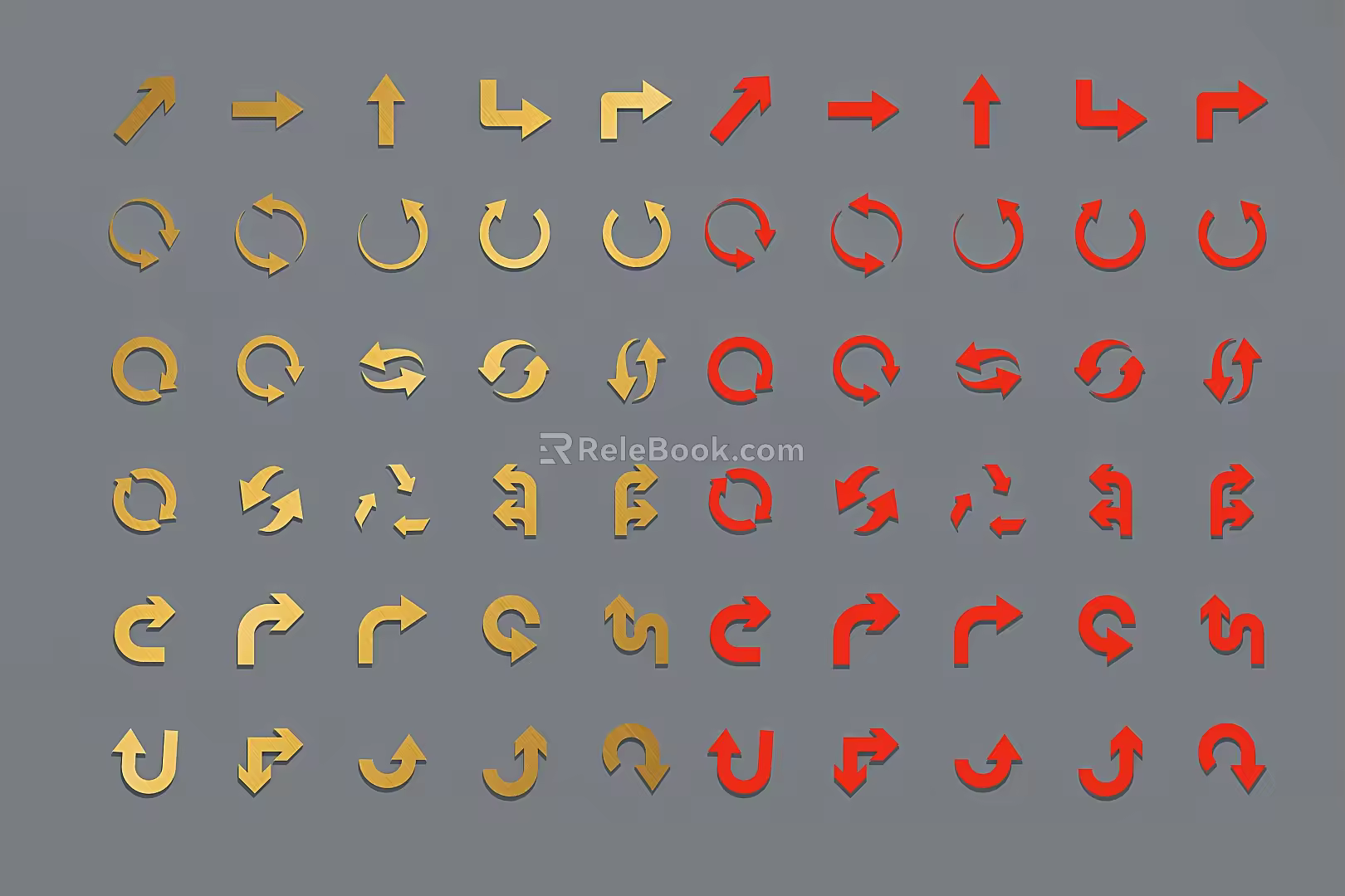 Arrow symbol icon 3d model