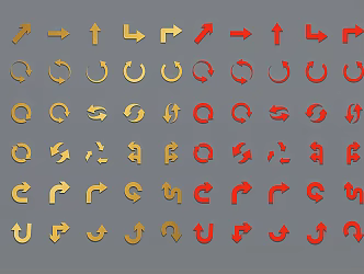 Arrow symbol icon 3d model
