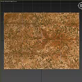 Square Fur Rug Brown Natural Texture Soft Cozy Living Room Bedroom Floor Mat