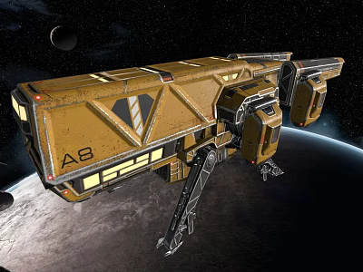 The Modern Space Station 3d model