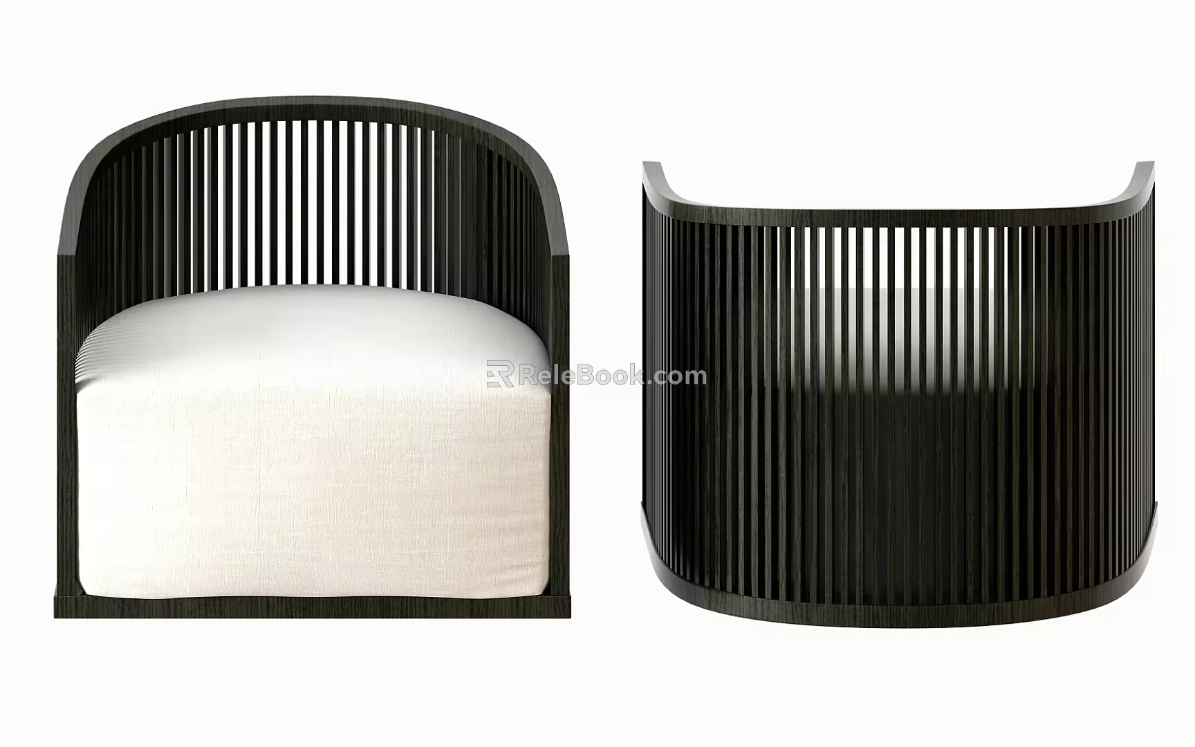 New Chinese-style Single Sofa 3d model