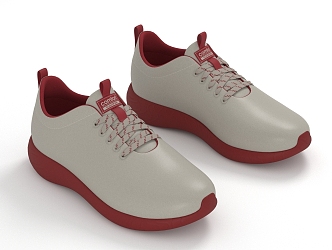 modern travel shoes 3d model