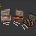 Modern cigar cigarette filter cigarette 3d model