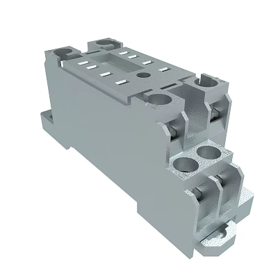 Industrial Metal Hardware Tool Terminal Block With Multiple Connection Points And Mounting Holes 3d model