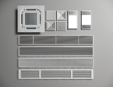 Air outlet ceiling machine 3d model