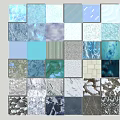 Wall Decor Material Collection Showcasing Diverse Textures And Varied Colors 3d model