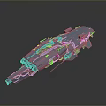 Futuristic 3D Rendered Light Green Spaceship Model With Detailed Sci Fi Structure 3d model