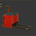 Red T2 Model Industrial Forklift With Heavy Duty Pallet Forks And Hydraulic System