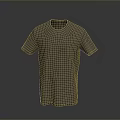 Brown Short Sleeve Round Neck T-shirt As Daily Life Essential Clothing
