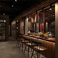 Traditional Japanese Restaurant Interior Featuring Wooden Bar Counter Cozy Seating And Warm Lighting