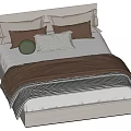 Double bed 3d model