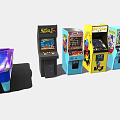 Modern game arcade 3d model