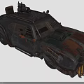 Armored Post Apocalyptic Vehicle For Survival Roles And Creature Encounters