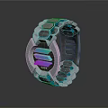 Smart Electronic Bracelet With Hexagonal Design And Colorful LED