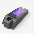 Secure Industrial Equipment with Digital Screen and Fingerprint Scanner for Access Control